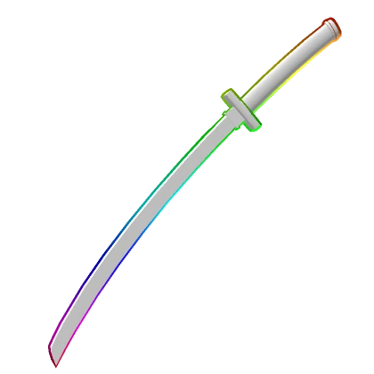 White Rainbow Cyberpunk Katana