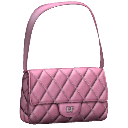 Quilted Luxury Purse in Baby Pink