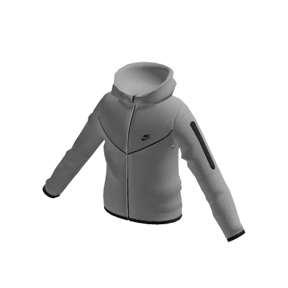Nice Tech Fleece Grey Hoodie