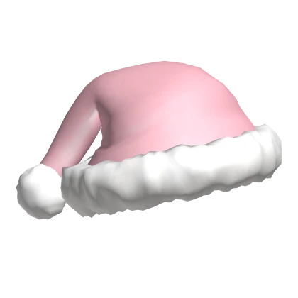 ♡ christmas fluffy santa hat pink 