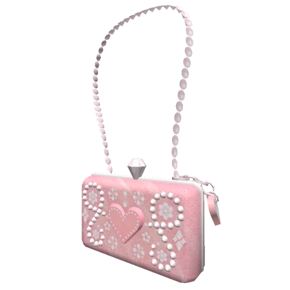 Mini Rhinestone Bag in Pink