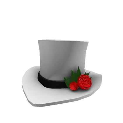 Black Rose Top Hat