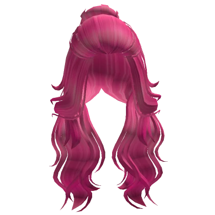 Front Swept Beach Waves in Hot Pink