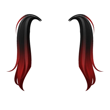 Black to Red Pigtails Extension