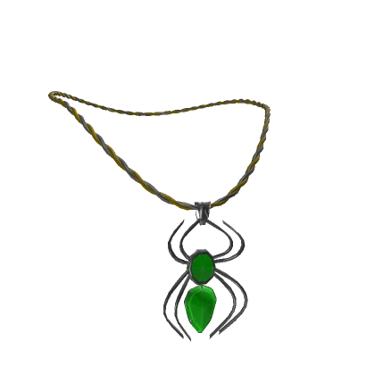 green Spider necklace 3.0