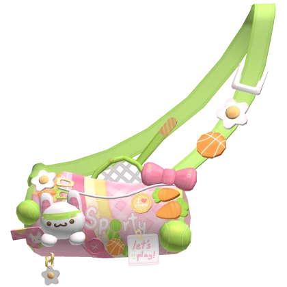 cute sporty bunny tennis bag 1.0