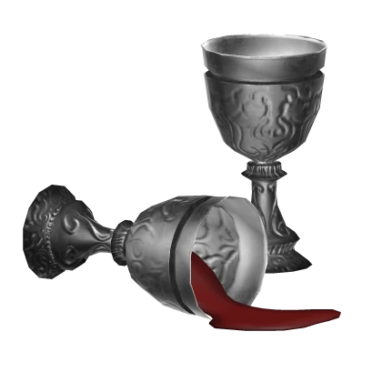 Chalice Silver Victorian Vampire Spilled Juice