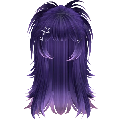 (PBR) ☆ Y2K Spikey Half Up Hair (Galaxy)