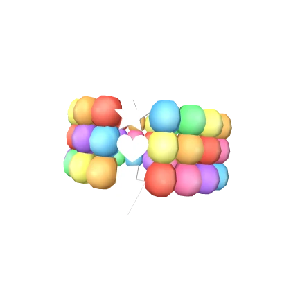 3.0 Rainbow Preppy Pearl Armband