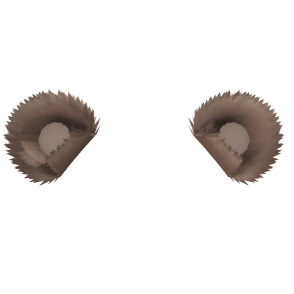 Brown Fluffy Bear Ears