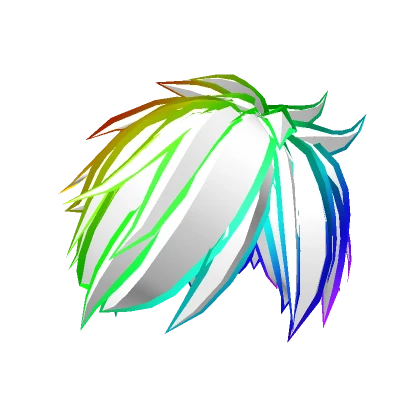 Rainbow Anime White Hair 0.1