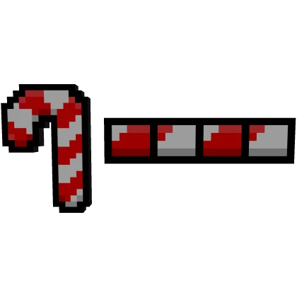 🍬 Christmas Candy Cane 8-Bit Health Bar