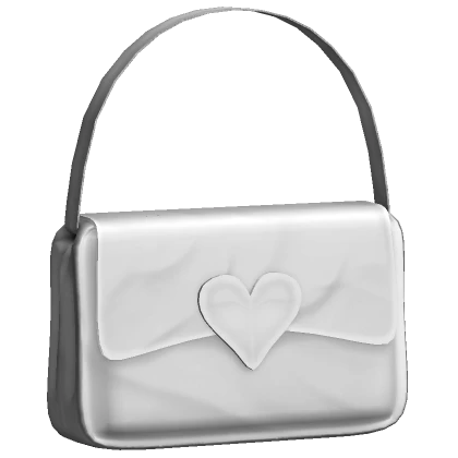 Heart Purse in White