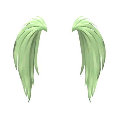 Fluffy Scene Pigtails in Sage Green