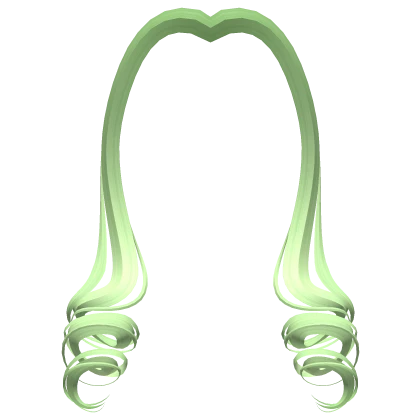 Swirly Bangs in Sage Green