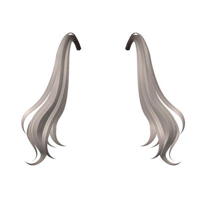 Flowy Anime Pigtails in Ash Blonde