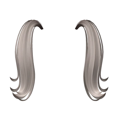 Fluffy Pigtail Extensions in Ash Blonde