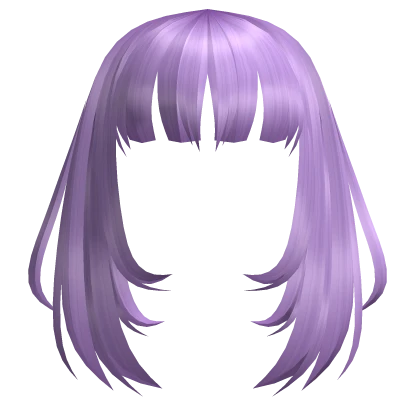 Framed Blunt Bangs in Light Purple