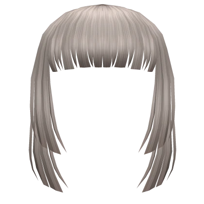 Blunt 2 Layered Bangs in Ash Blonde