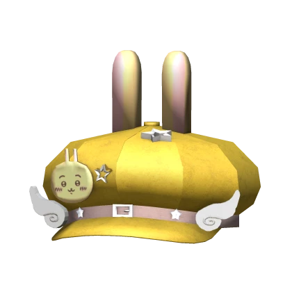 🌼 Usagi Yellow Y2k Beret Cap Chiikawa