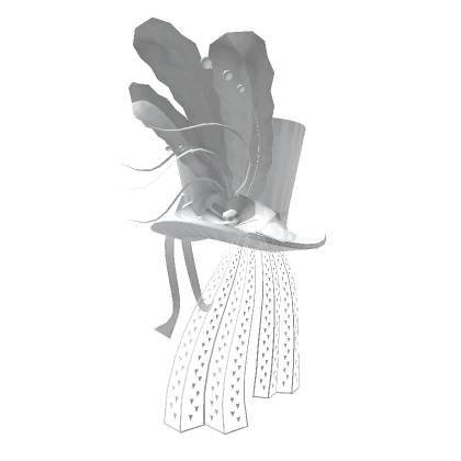 Feathers & Pearls Victorian Top Hat