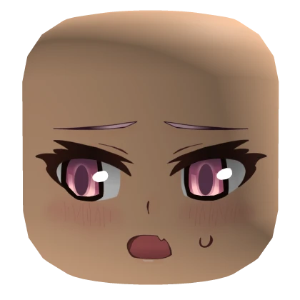 Pink Eyes Concerned Face