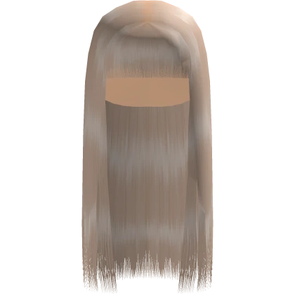 Platinum Blonde Buss-Down with Chinese Bang 