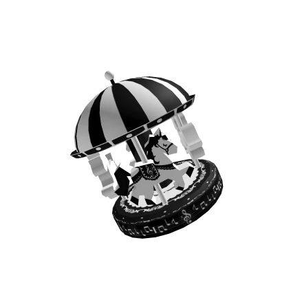 black white dark gothic carousel harajuku egl hat