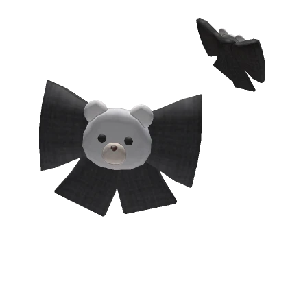 Black Bow With Bear