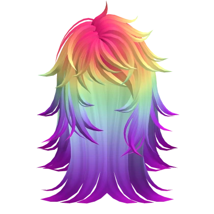 Emo Scene Spikey Hair (Rainbow Bright)