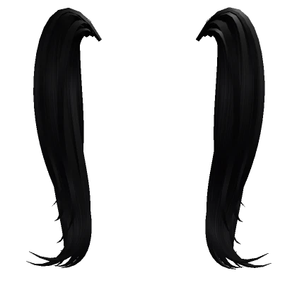 High Pigtail Hair Extension (black)