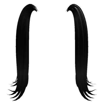 High Pigtail Hair Extension (black)