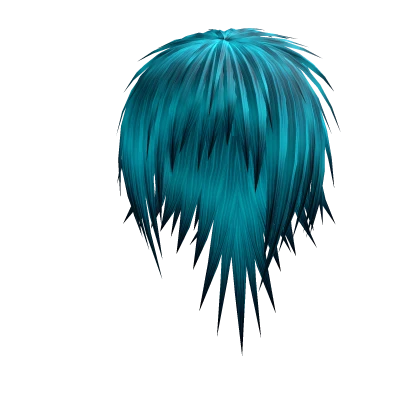 Cyan Long Layered Vkei Emo Scene Hair