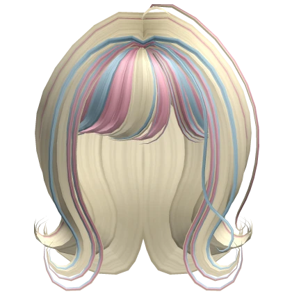 Kawaii Pink Swirled Hair 