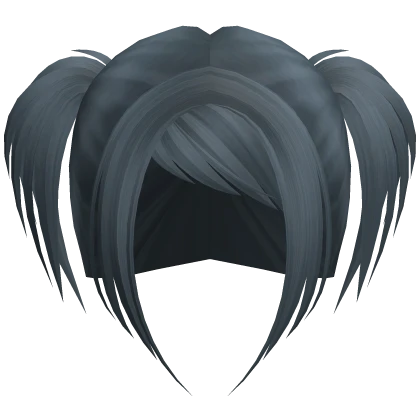 ☆ scene rockstar messy pigtails ashe blue