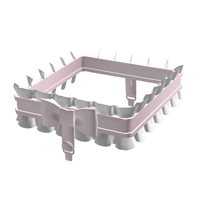 ♡ : cute frilly pink thigh garter belt 