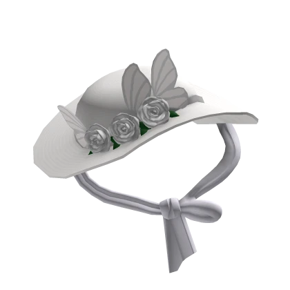 Garden Rococo Tea Party Hat (White)