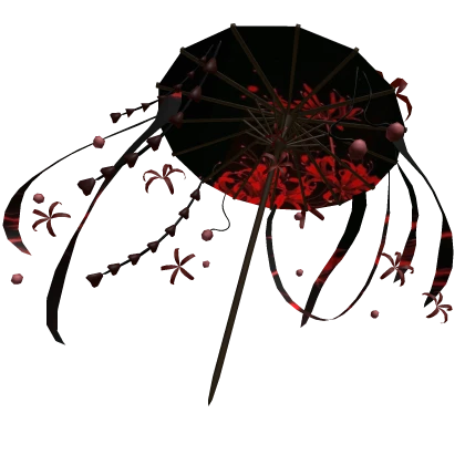 japanese red lily windy umbrella