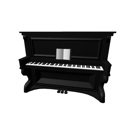 Piano in black