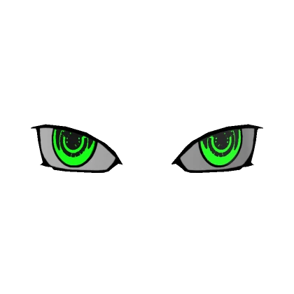 Glowing Chakra Eyes Gamma Green