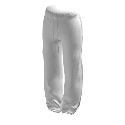 Baggy White Sweatpants