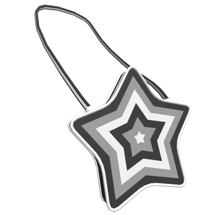 y2k Black & White Star Wave Purse