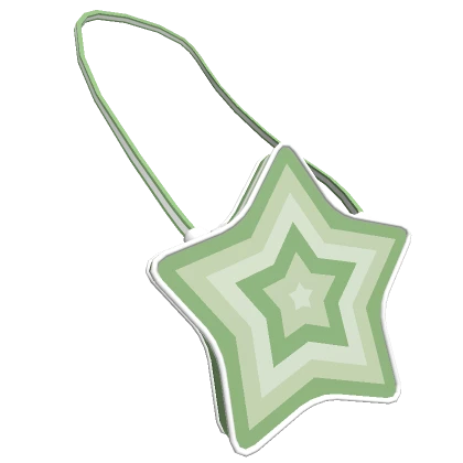 y2k Green Star Wave Purse