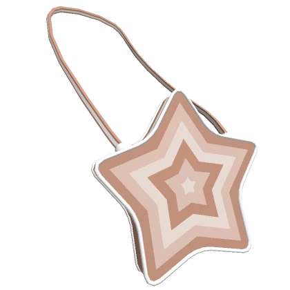 y2k Brown Star Wave Purse