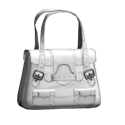 Cute Aesthetic Y2K Leather Hand Bag in White