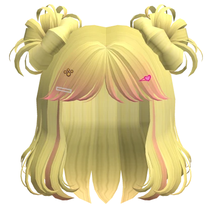 Yellow Kittycornia Hair w/ Paws - RBCs