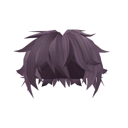 Dull Purple Messy Bedhead Hairstyle