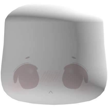  ୨୧ cheeks cutecore chibi kawaii face mask - white