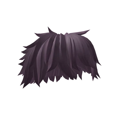 Dull Purple Messy Bedhead Alt Hairstyle