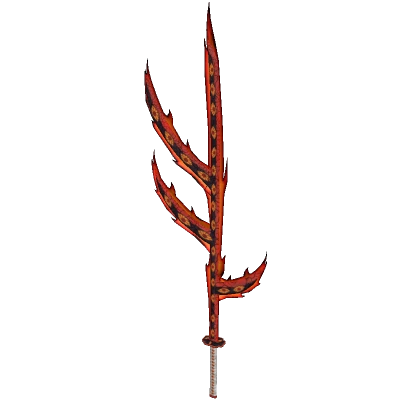 Fire Spikes Eye Blade Katana